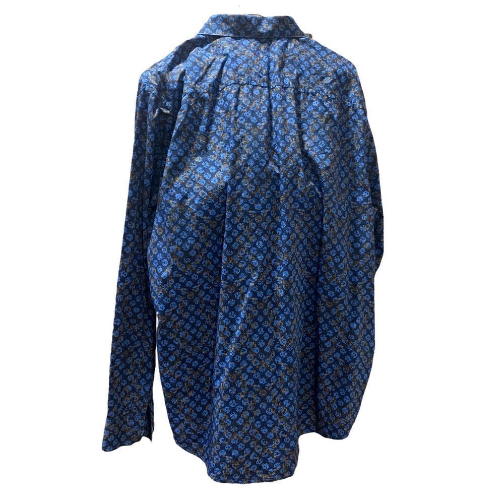 Tasso Elba Geometric Pattern Button Down Long Sleeve Shirt‎ - Picture 3 of 11
